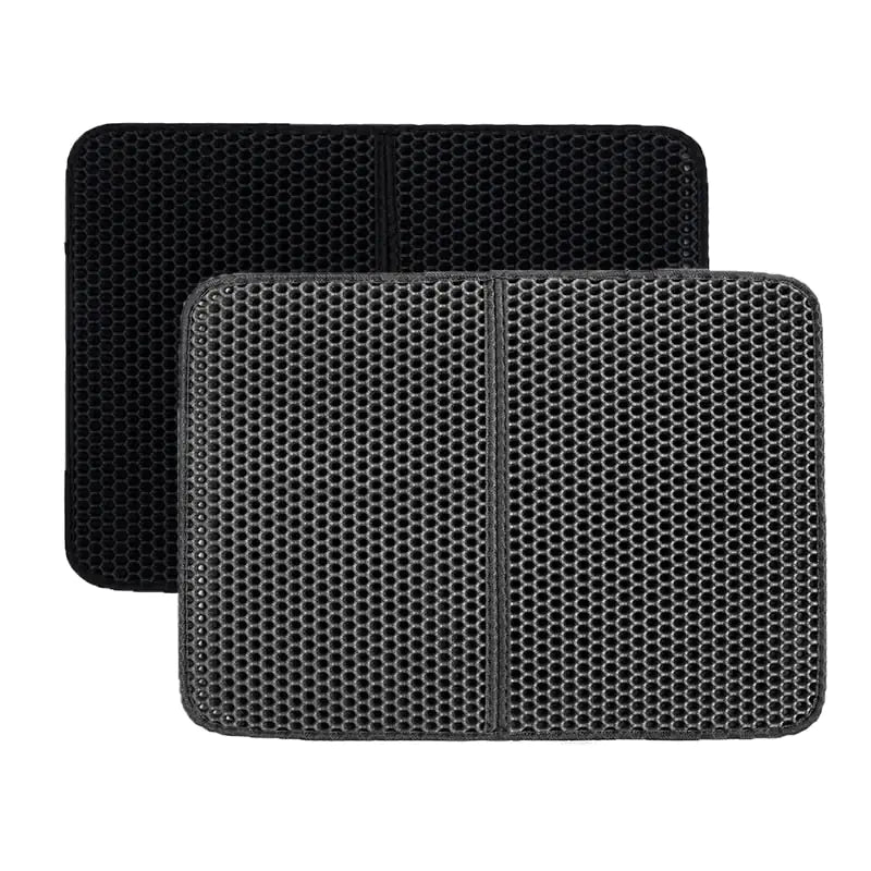 Dual Layer Cat Litter Catcher Mat - Shopinapets  Dual Layer Cat Litter Catcher Mat Shopinapets #