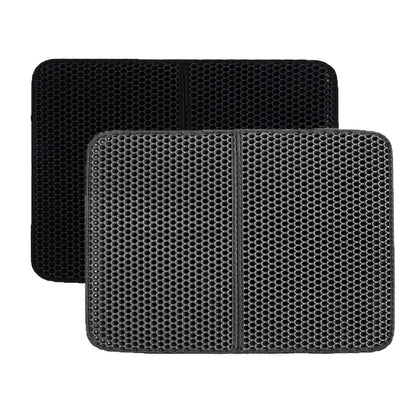 Dual Layer Cat Litter Catcher Mat - Shopinapets  Dual Layer Cat Litter Catcher Mat Shopinapets #