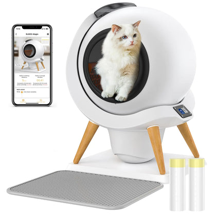 Honey Guaridan Self Cleaning Automatic Cat Litter Box - with 2 Rolls Garbage - Shopinapets  Honey Guaridan Self Cleaning Automatic Cat Litter Box - with 2 Rolls Garbage Shopinapets #