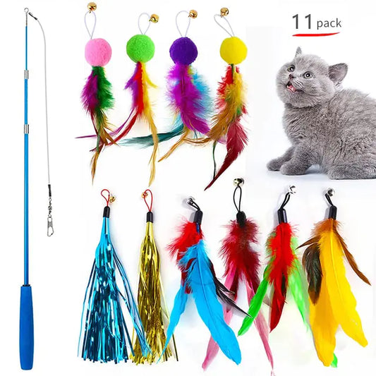 Indoor Cat Feather Frenzy Toy - Shopinapets  Indoor Cat Feather Frenzy Toy Shopinapets #