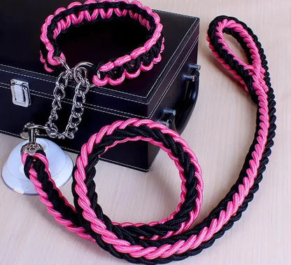 Stylish Durable Leash Set For Large Dogs