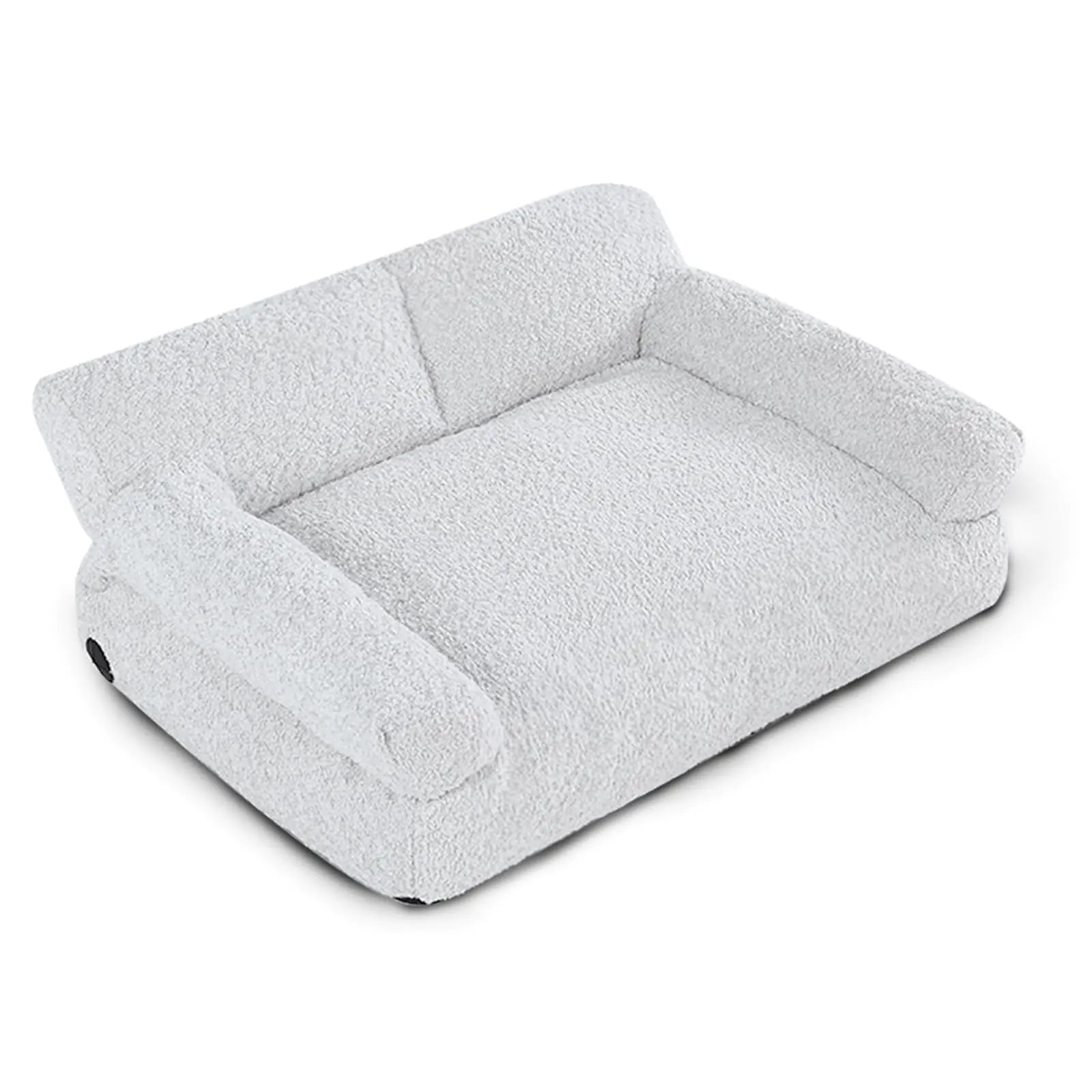 Gray inflatable sofa on a white background