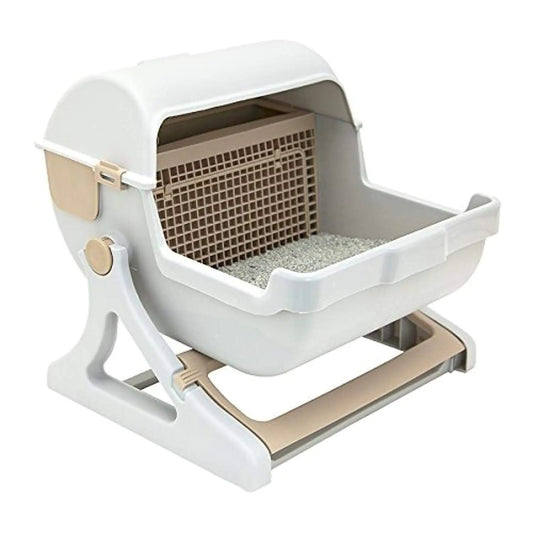 Le You Pet Quick-Clean Semi-Automatic Cat Litter Box - Shopinapets  Le You Pet Quick-Clean Semi-Automatic Cat Litter Box Shopinapets #