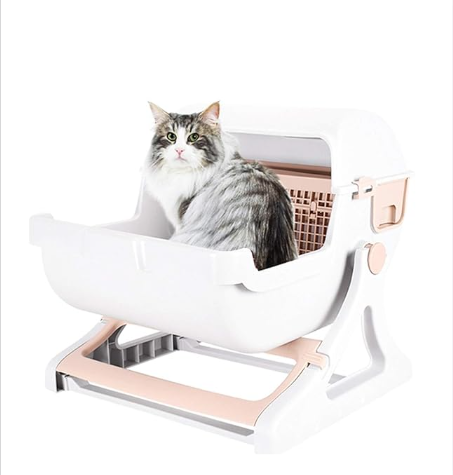 Le You Pet Quick-Clean Semi-Automatic Cat Litter Box - Shopinapets  Le You Pet Quick-Clean Semi-Automatic Cat Litter Box Shopinapets #