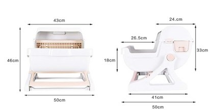 Le You Pet Quick-Clean Semi-Automatic Cat Litter Box - Shopinapets  Le You Pet Quick-Clean Semi-Automatic Cat Litter Box Shopinapets #