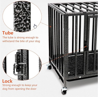 Loonpon Dog Crates are heavy-duty, metal double-door dog kennels designed for small dogs under 25 lbs. - Shopinapets  Loonpon Dog Crates are heavy-duty, metal double-door dog kennels designed for small dogs under 25 lbs. Shopinapets #