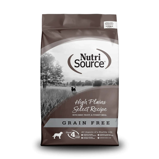 NutriSource Select Beef, Trout & Turkey Meal Grain-Free 15LB - Shopinapets  NutriSource Select Beef, Trout & Turkey Meal Grain-Free 15LB Shopinapets #