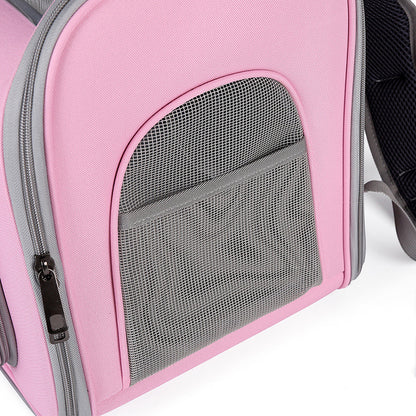 Outdoor Portable See Through Breathable Portable Large Space Pet Bag - Shopinapets  Outdoor Portable See Through Breathable Portable Large Space Pet Bag Shopinapets #