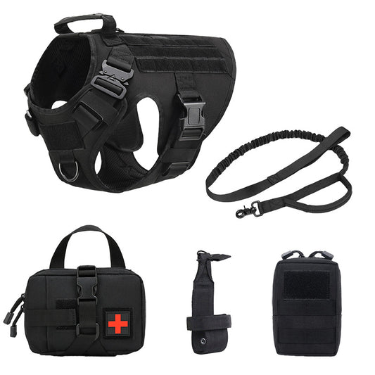 Outdoor Tactics Five-piece Training Dog Harness - Shopinapets  Outdoor Tactics Five-piece Training Dog Harness Shopinapets #