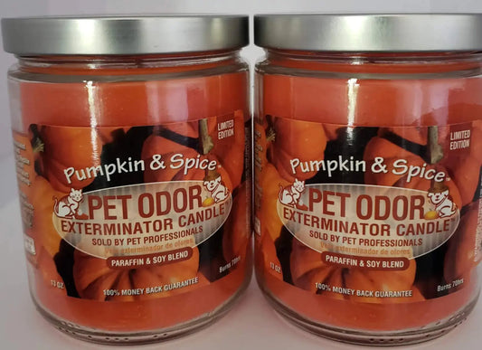 PET ODOR OUT Candles Pumpkin Spice Twin Pack - Shopinapets  PET ODOR OUT Candles Pumpkin Spice Twin Pack Shopinapets #