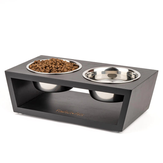 Pawfect Pets Elevated Small Pet Feeder Set - Black - Shopinapets  Pawfect Pets Elevated Small Pet Feeder Set - Black Shopinapets #