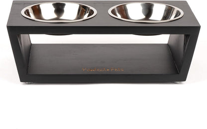 Pawfect Pets Elevated Small Pet Feeder Set - Black - Shopinapets  Pawfect Pets Elevated Small Pet Feeder Set - Black Shopinapets #