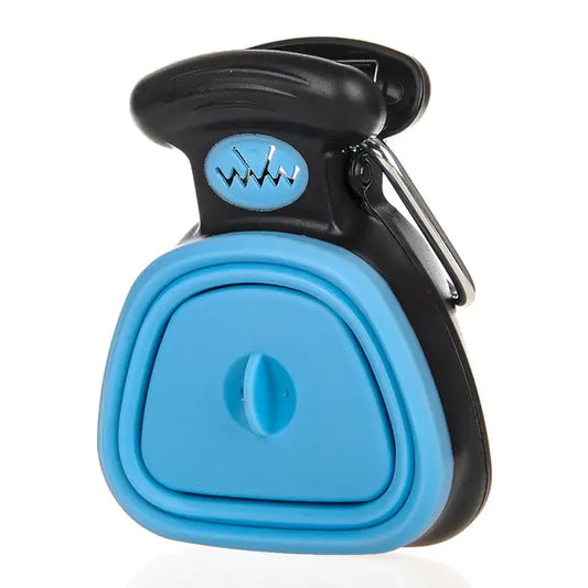 Pooper Scooper Blue and black with a handle and keychain