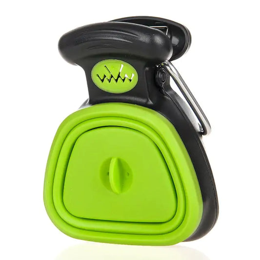 Pooper Scooper green and black with a handle and keychain