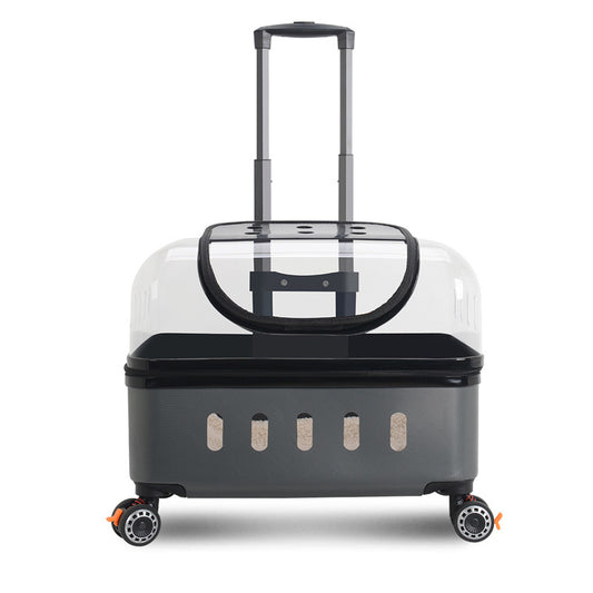Pet Travel Trolley Bag with Universal Wheels for Outdoor Adventures - Large Capacity and Breathable Design - Shopinapets  Pet Travel Trolley Bag with Universal Wheels for Outdoor Adventures - Large Capacity and Breathable Design Shopinapets #
