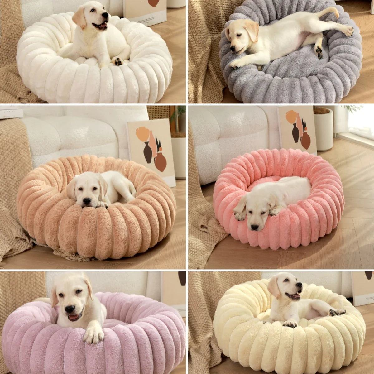 Plush Round Cat & Dog Nest - Shopinapets Material: Long plush for ultimate softness Design: Round shape for cozy nesting Warmth: Keeps pets warm during winter Comfort: Super soft mat for deep sleeping Use: Ideal for both cats and dogs Placement: Suitable for sofas, beds, and pet kennels Plush Round Cat & Dog Nest Shopinapets #