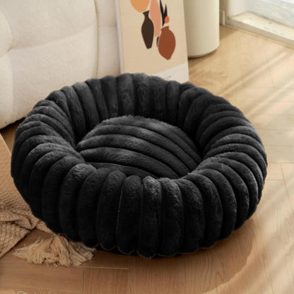 Plush Round Cat & Dog Nest - Shopinapets Material: Long plush for ultimate softness Design: Round shape for cozy nesting Warmth: Keeps pets warm during winter Comfort: Super soft mat for deep sleeping Use: Ideal for both cats and dogs Placement: Suitable for sofas, beds, and pet kennels Plush Round Cat & Dog Nest Shopinapets #