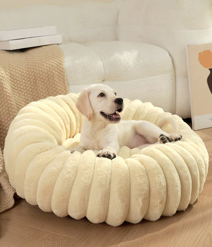 Plush Round Cat & Dog Nest - Shopinapets Material: Long plush for ultimate softness Design: Round shape for cozy nesting Warmth: Keeps pets warm during winter Comfort: Super soft mat for deep sleeping Use: Ideal for both cats and dogs Placement: Suitable for sofas, beds, and pet kennels Plush Round Cat & Dog Nest Shopinapets #