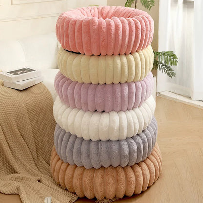 Plush Round Cat & Dog Nest - Shopinapets Material: Long plush for ultimate softness Design: Round shape for cozy nesting Warmth: Keeps pets warm during winter Comfort: Super soft mat for deep sleeping Use: Ideal for both cats and dogs Placement: Suitable for sofas, beds, and pet kennels Plush Round Cat & Dog Nest Shopinapets #