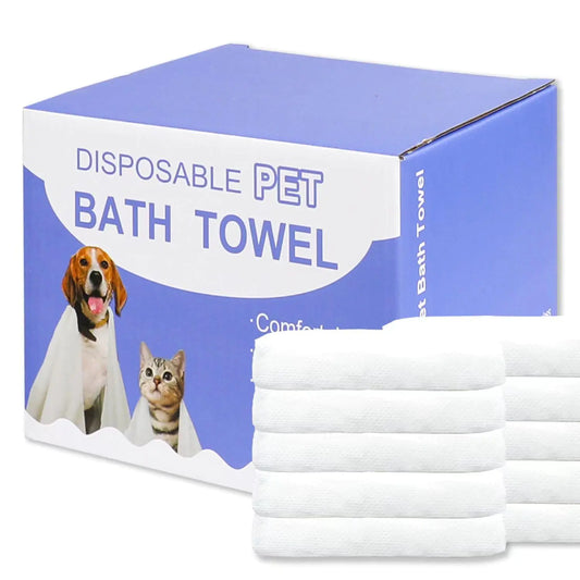 Portable Disposable Pet Bath Towels 10-Pack - Shopinapets  Portable Disposable Pet Bath Towels 10-Pack Shopinapets #
