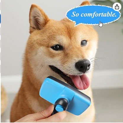 Self Cleaning Slicker Brush for Dogs & Cat - Shopinapets  Self Cleaning Slicker Brush for Dogs & Cat Shopinapets #