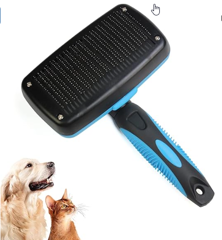 Self Cleaning Slicker Brush for Dogs & Cat - Shopinapets  Self Cleaning Slicker Brush for Dogs & Cat Shopinapets #