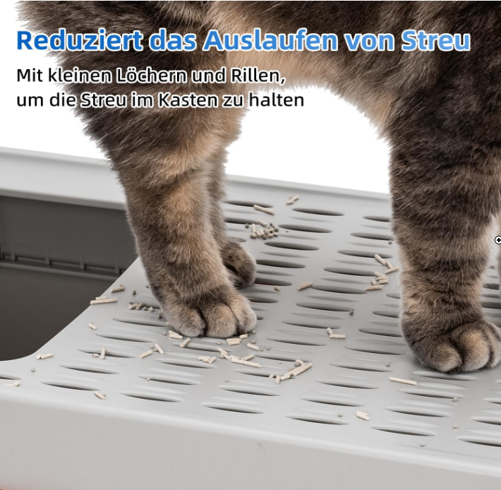 Sleek Gray Cat Litter Enclosure - Shopinapets  Sleek Gray Cat Litter Enclosure Shopinapets #