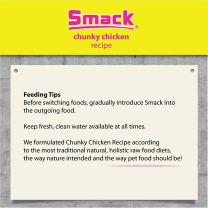 Smack Pet Food Organic Raw Dehydrated Food for Dogs (Chunky Chicken-8.8 Ounce) - Shopinapets  Smack Pet Food Organic Raw Dehydrated Food for Dogs (Chunky Chicken-8.8 Ounce) Shopinapets #