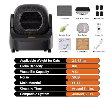 Smart Litter Box -Open Top for Multiple Cats - Odor Control-89.5L - Shopinapets  Smart Litter Box -Open Top for Multiple Cats - Odor Control-89.5L Shopinapets #