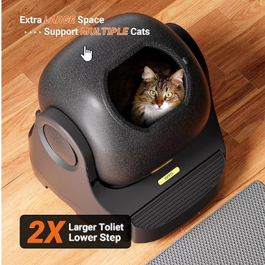 Smart Litter Box -Open Top for Multiple Cats - Odor Control-89.5L - Shopinapets  Smart Litter Box -Open Top for Multiple Cats - Odor Control-89.5L Shopinapets #