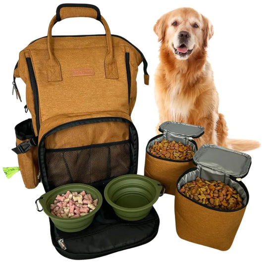 Titos Closet Dog Travel Bag – Includes Accessories 2-Pack Bowls for Dogs 2 Pet Food Containers Treat Bag - Shopinapets  Titos Closet Dog Travel Bag – Includes Accessories 2-Pack Bowls for Dogs 2 Pet Food Containers Treat Bag Shopinapets #