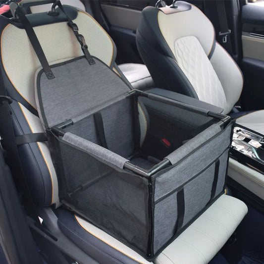 Travel Dog Car Seat -  Waterproof Pet Dog Carriers Bag - Shopinapets Dog Car Seat made with a waterproof and durable 900D Oxford and PVC material, this Pet Dog Car Seat is the perfect travel accessory for both cats and dogs. Designed to fit universal dog breeds, it measures 39*39*27cm and includes important safety features for your beloved pet. Travel Dog Car Seat -  Waterproof Pet Dog Carriers Bag Shopinapets #