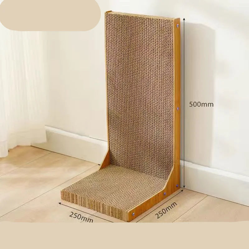 Vertical Scratching Board - Shopinapets Discover the ultimate scratching experience for your cat with our vertical scratching board. Expertly designed with durability in mind, it boasts an L-shaped layout that is perfect for maximizing space and promoting your cat's natural scratching instincts. Vertical Scratching Board Shopinapets #