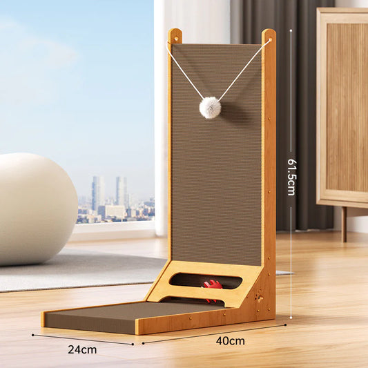 Vertical Scratching Board - Shopinapets Discover the ultimate scratching experience for your cat with our vertical scratching board. Expertly designed with durability in mind, it boasts an L-shaped layout that is perfect for maximizing space and promoting your cat's natural scratching instincts. Vertical Scratching Board Shopinapets #