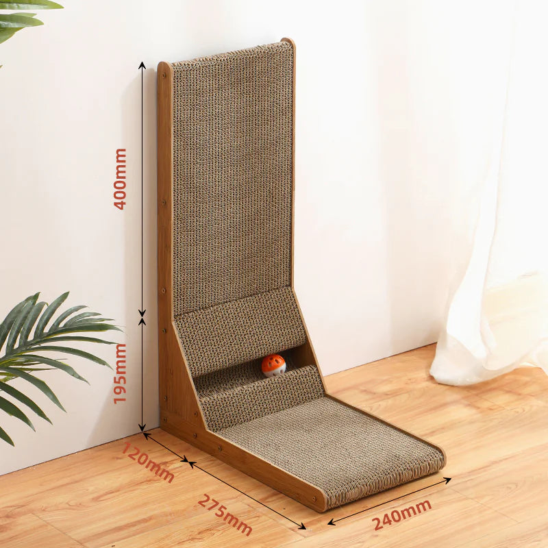 Vertical Scratching Board - Shopinapets Discover the ultimate scratching experience for your cat with our vertical scratching board. Expertly designed with durability in mind, it boasts an L-shaped layout that is perfect for maximizing space and promoting your cat's natural scratching instincts. Vertical Scratching Board Shopinapets #