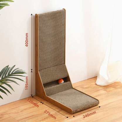 Vertical Scratching Board - Shopinapets Discover the ultimate scratching experience for your cat with our vertical scratching board. Expertly designed with durability in mind, it boasts an L-shaped layout that is perfect for maximizing space and promoting your cat's natural scratching instincts. Vertical Scratching Board Shopinapets #