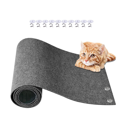 118x15.8 Cat Scratch Shield Mat - DIY Self-Adhesive Carpet - Shopinapets