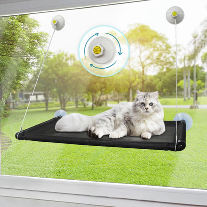 Peyela Window Cat Hammock - 40lb Load Capacity - Shopinapets