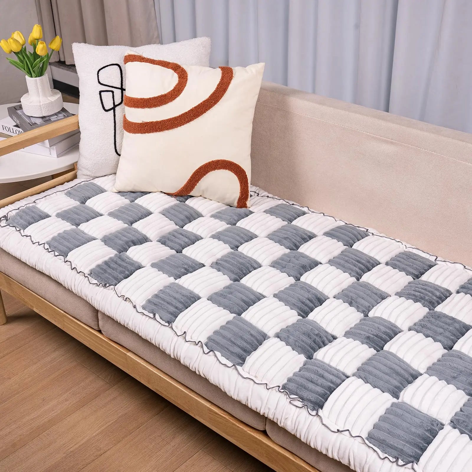 CozyShield Blue-Grey Dog Couch Protector - Shopinapets
