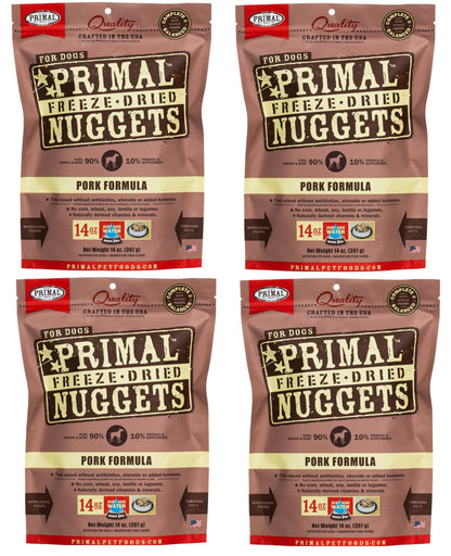 Primal Pork Freeze-Dried Dog Food Nuggets - Shopinapets