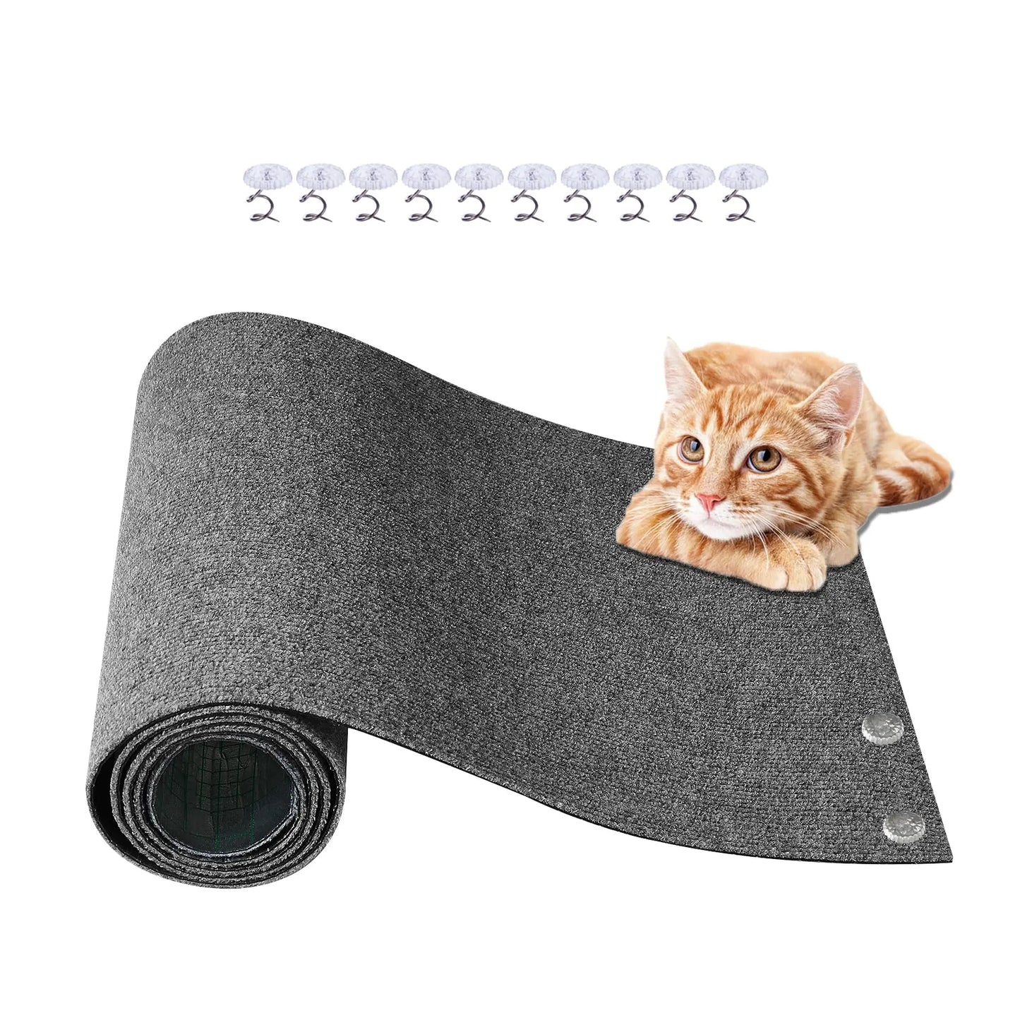 118x15.8 Cat Scratch Shield Mat - DIY Self-Adhesive Carpet - Shopinapets