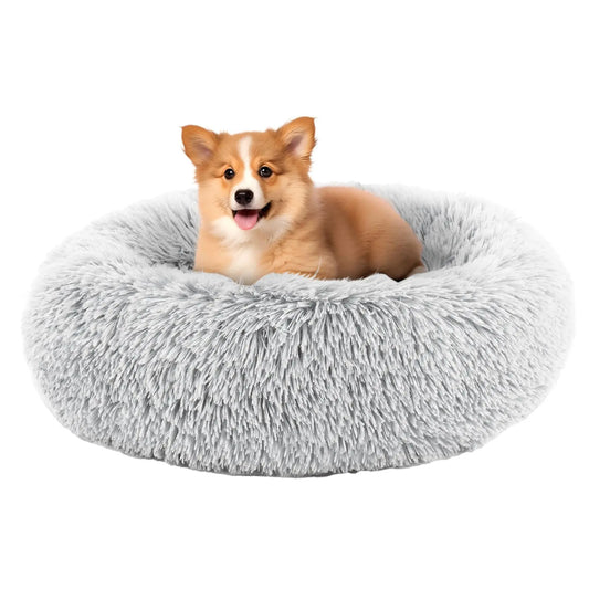 CozyNest Plush Round Pet Bed - Shopinapets