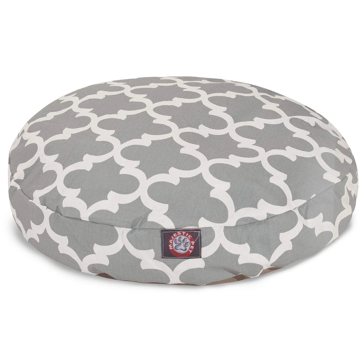 Majestic Trellis Comfort Round Pet Bed with UV Protection - Shopinapets