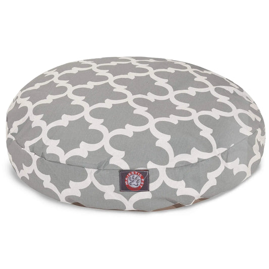 Majestic Trellis Comfort Round Pet Bed with UV Protection - Shopinapets