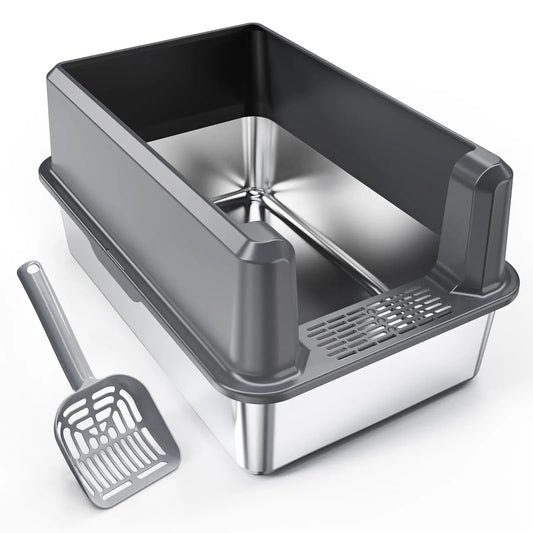 LEMPISH Stainless Steel Top-Lid Litter Box XL - Shopinapets