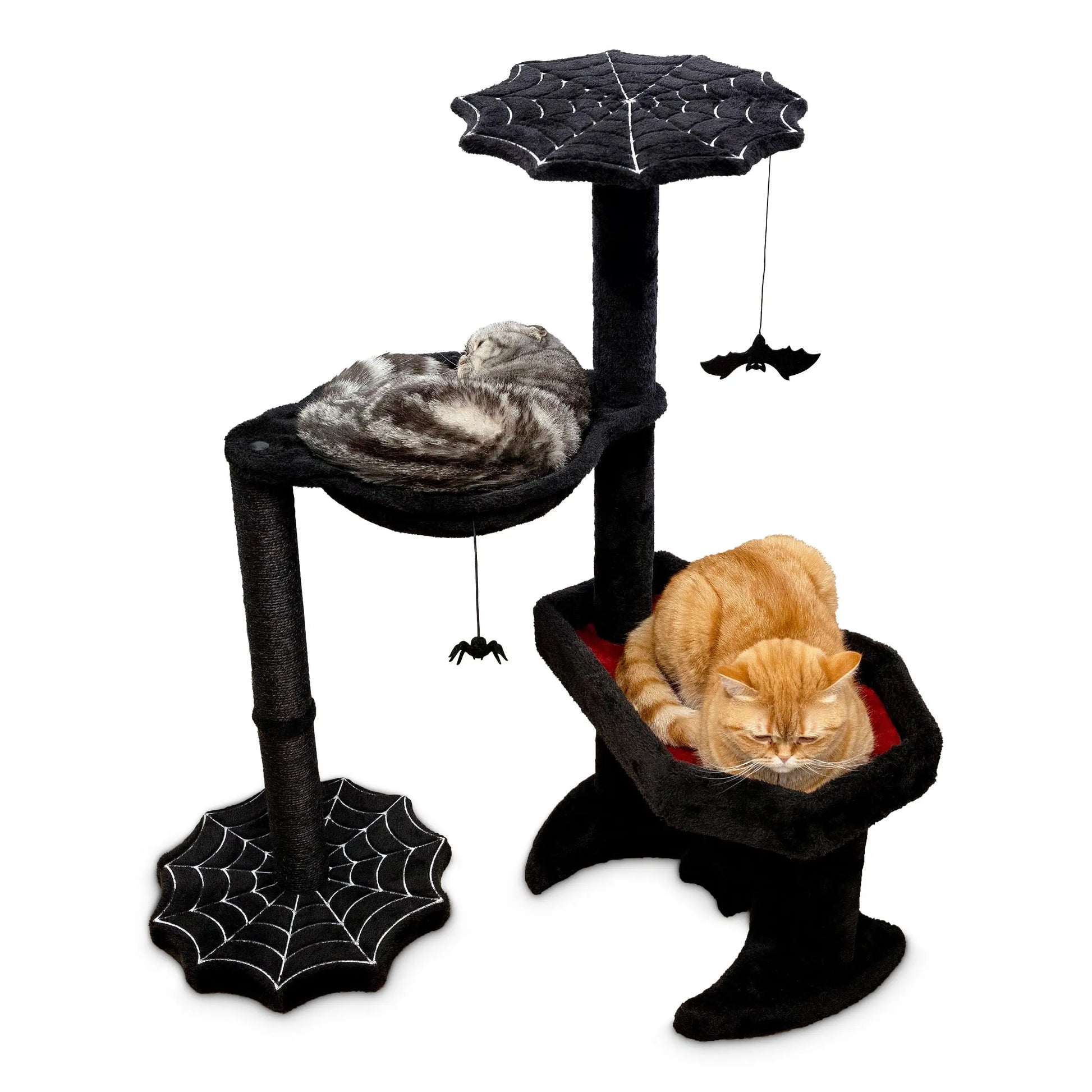 Gothic Glam Cat Tree with Toy Hammock - Shopinapets