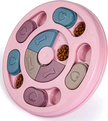 Generic Dogs Food Puzzle Feeder Toys for IQ Training Interactive Dog Toys for Training Toys for Large Medium Small Smart Dog Pink