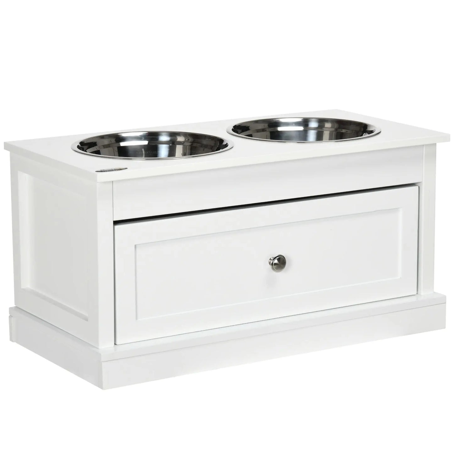 PawHut Deluxe Elevated Dog Feeder with Storage - Shopinapets