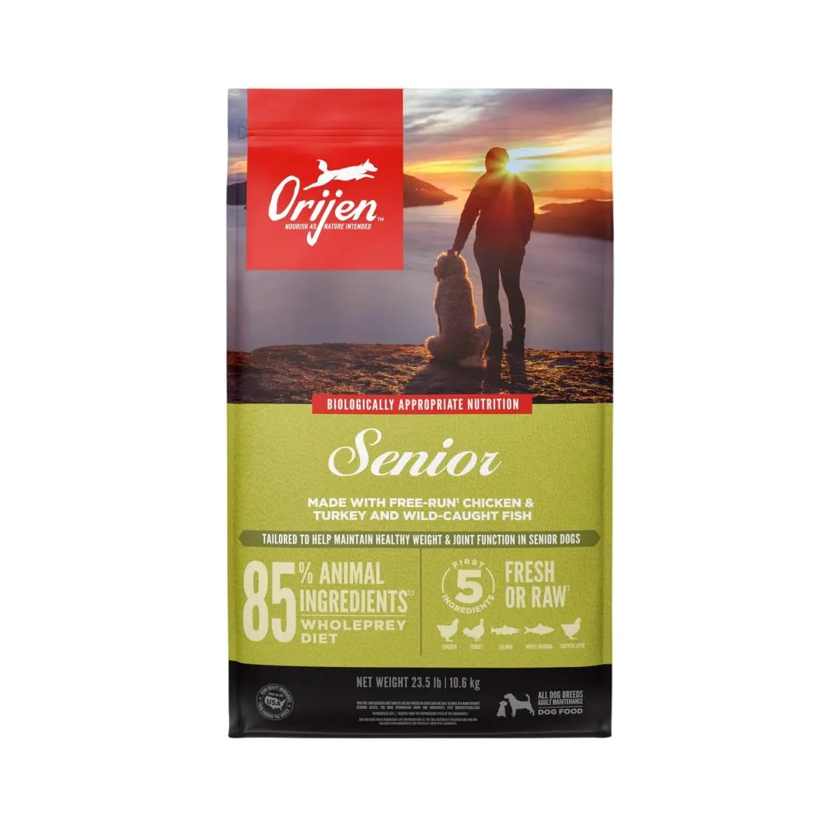 ORIJEN Senior Grain-Free Natural Dog Food 23.5lb - Shopinapets