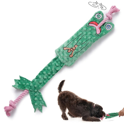 Froggy Tug-O-War Squeaky Dog Toy - Shopinapets